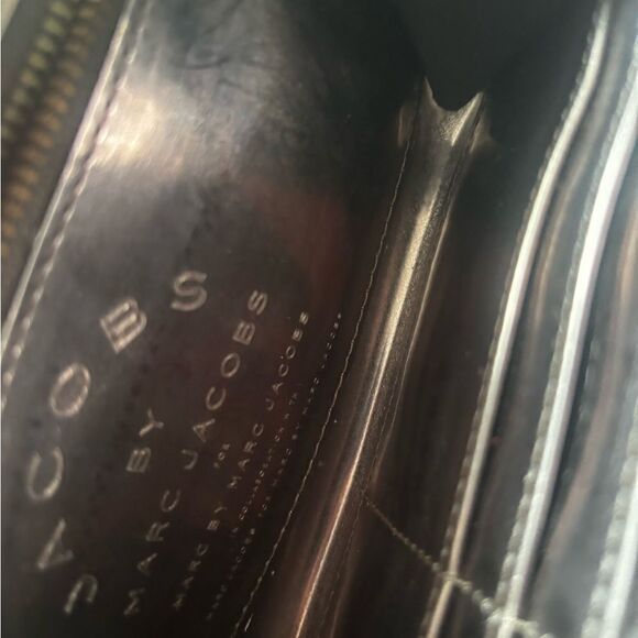 Marc Jacobs id holder checkbook money purse Hearts Zippered Clutch Wallet y2k - Picture 3 of 5